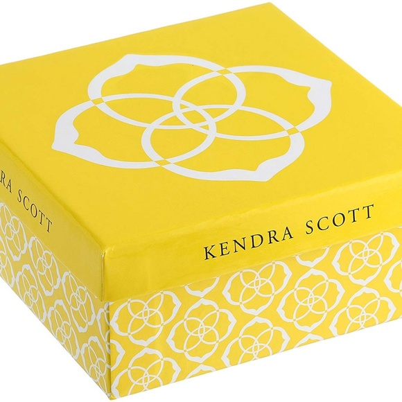 Kendra Scott Maxwell in Rhodium & Black Glass - Picture 2 of 3